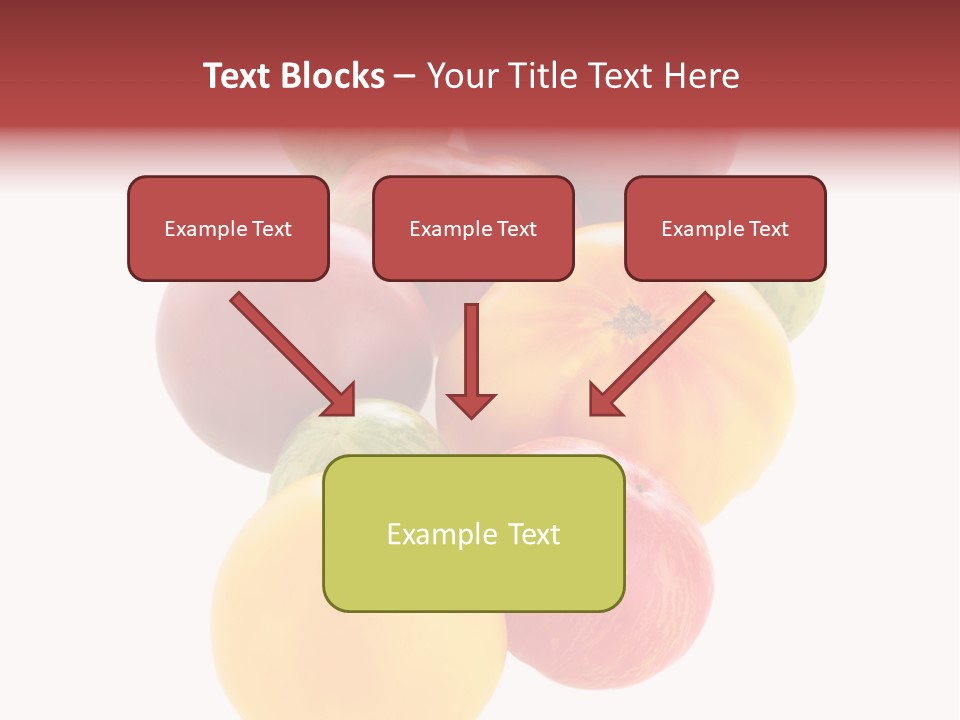 A Bunch Of Different Types Of Fruit On A White Background PowerPoint Template