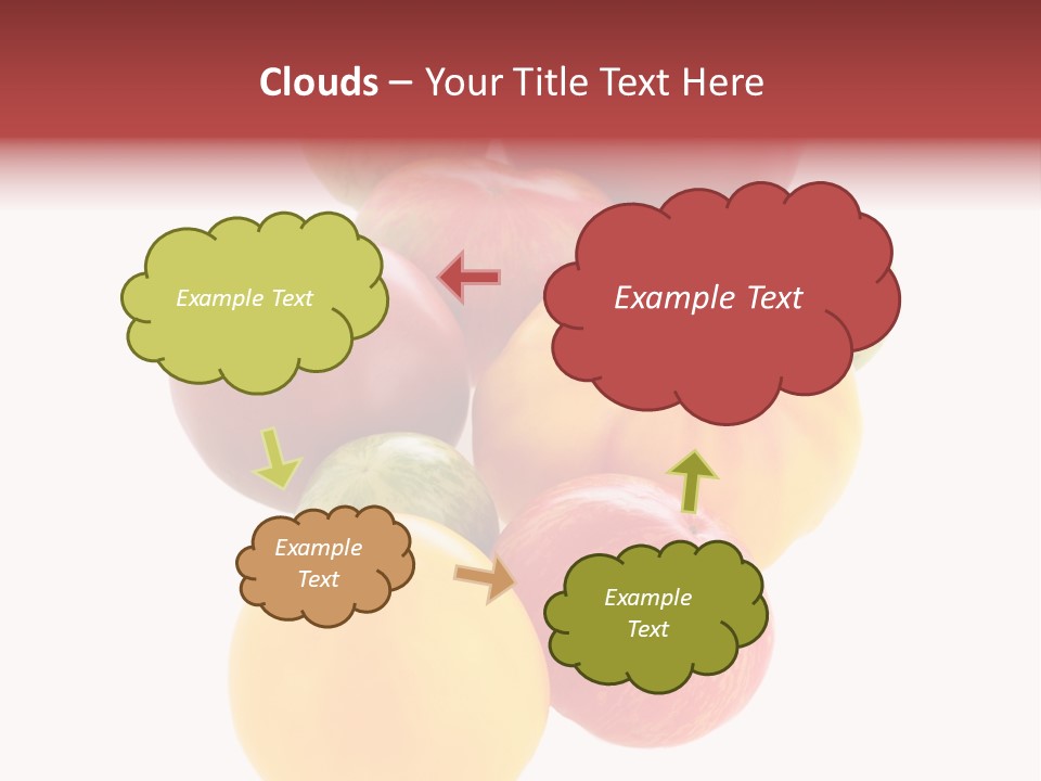 A Bunch Of Different Types Of Fruit On A White Background PowerPoint Template