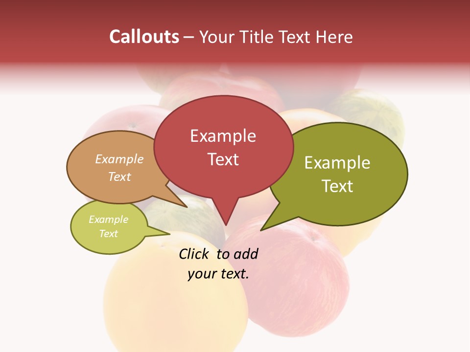 A Bunch Of Different Types Of Fruit On A White Background PowerPoint Template