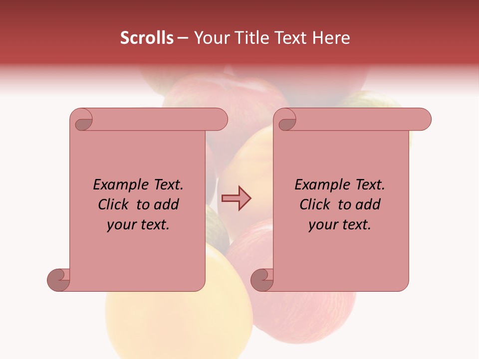 A Bunch Of Different Types Of Fruit On A White Background PowerPoint Template