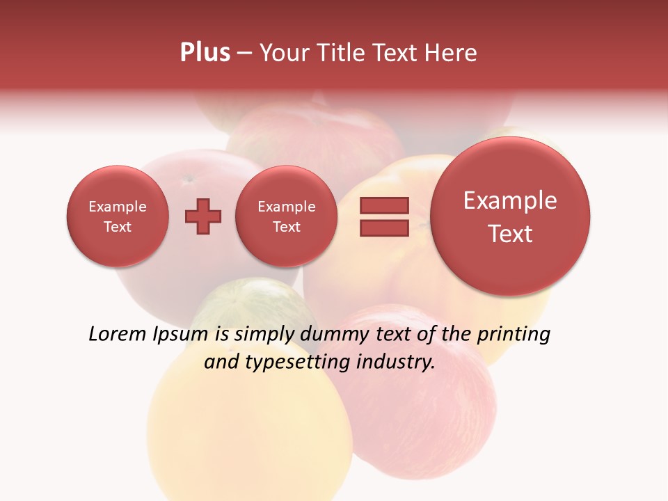 A Bunch Of Different Types Of Fruit On A White Background PowerPoint Template