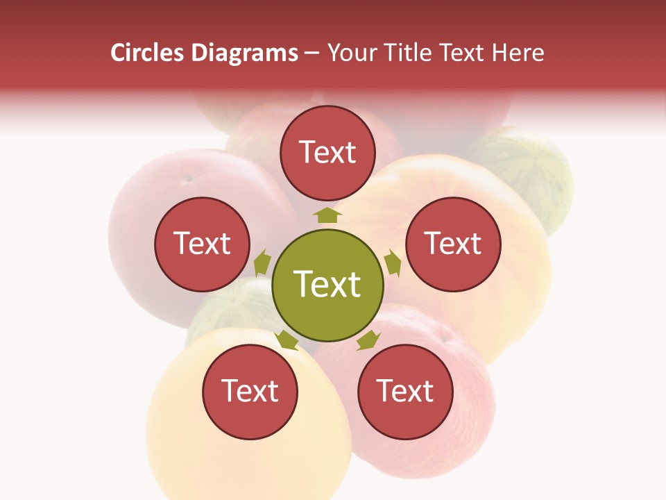 A Bunch Of Different Types Of Fruit On A White Background PowerPoint Template