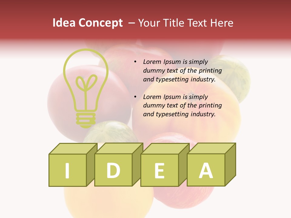 A Bunch Of Different Types Of Fruit On A White Background PowerPoint Template