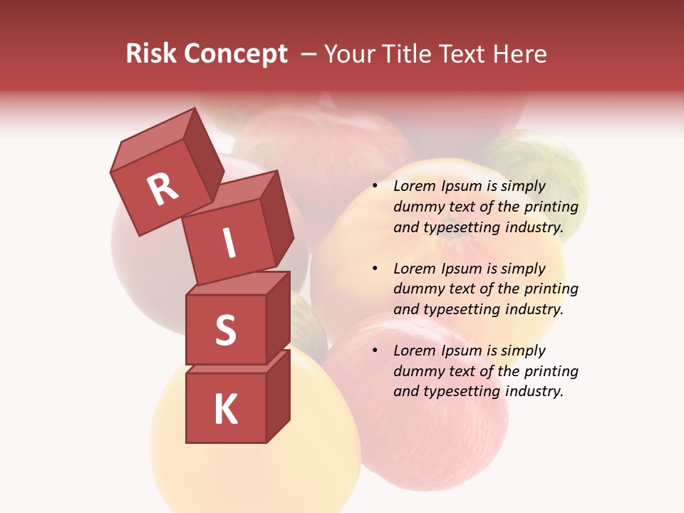 A Bunch Of Different Types Of Fruit On A White Background PowerPoint Template