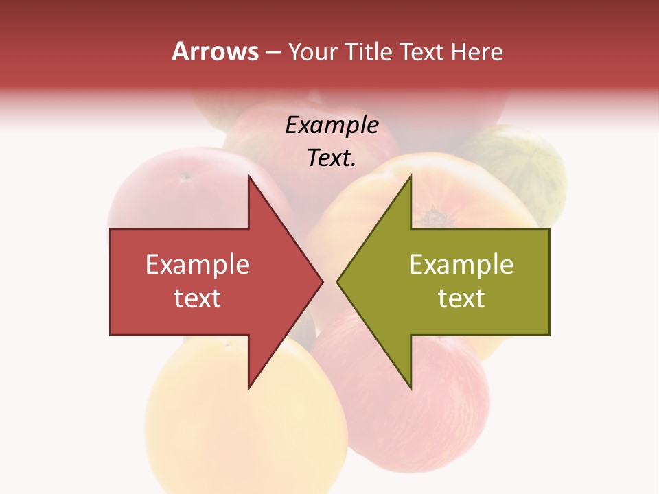 A Bunch Of Different Types Of Fruit On A White Background PowerPoint Template