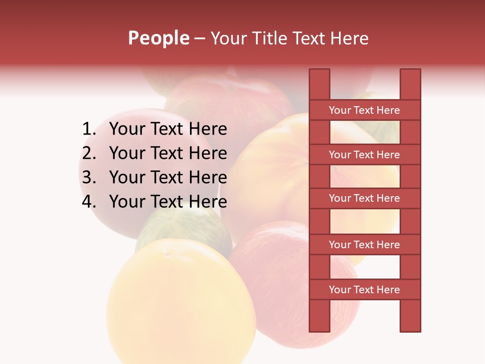 A Bunch Of Different Types Of Fruit On A White Background PowerPoint Template