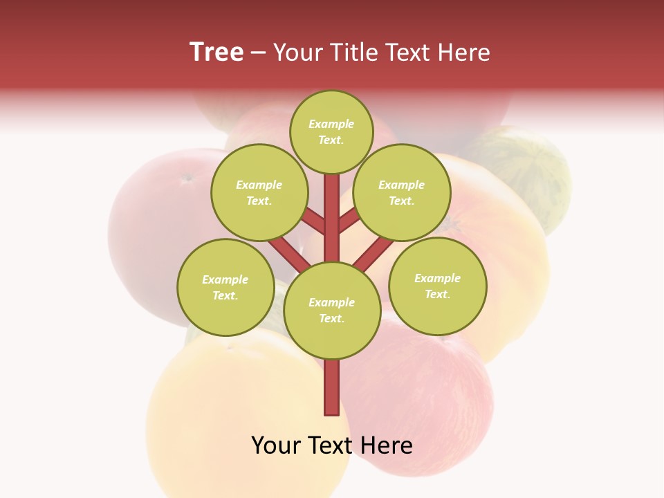 A Bunch Of Different Types Of Fruit On A White Background PowerPoint Template