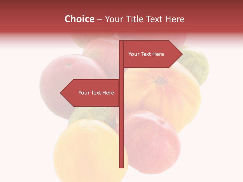 A Bunch Of Different Types Of Fruit On A White Background PowerPoint Template