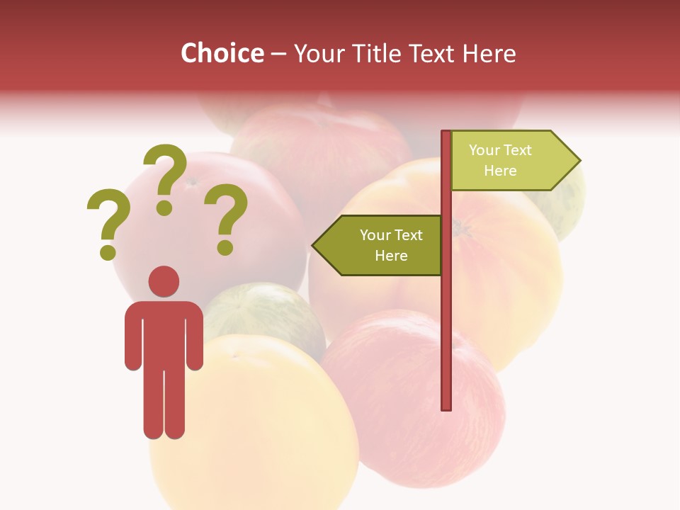 A Bunch Of Different Types Of Fruit On A White Background PowerPoint Template