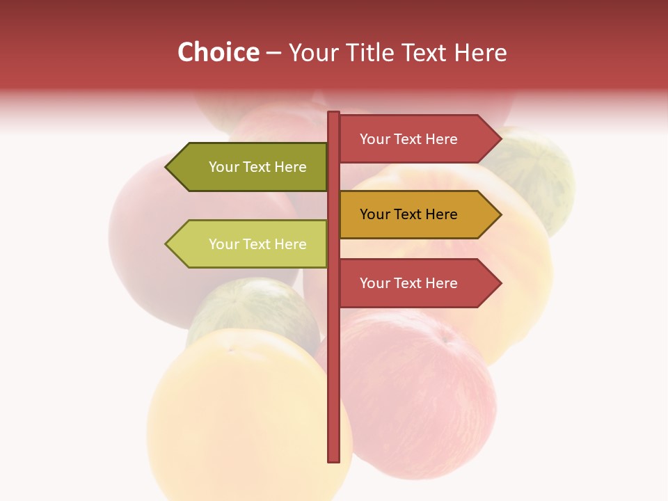A Bunch Of Different Types Of Fruit On A White Background PowerPoint Template