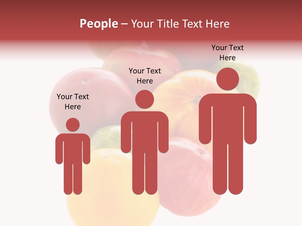 A Bunch Of Different Types Of Fruit On A White Background PowerPoint Template