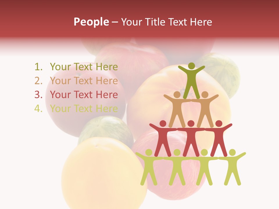 A Bunch Of Different Types Of Fruit On A White Background PowerPoint Template