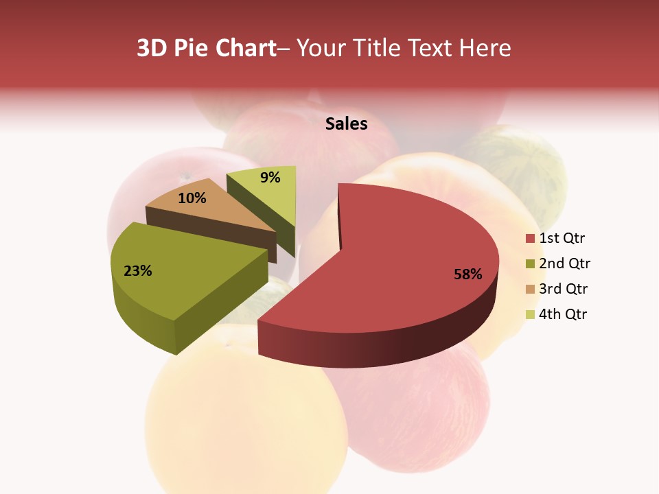 A Bunch Of Different Types Of Fruit On A White Background PowerPoint Template