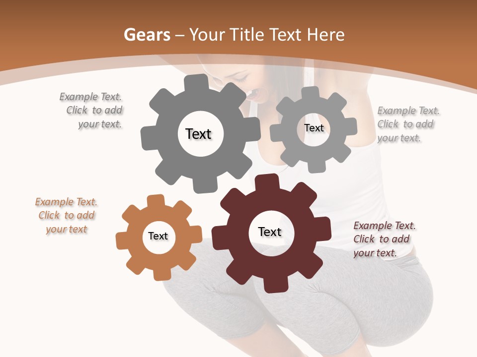 Machine Holding Hispanic PowerPoint Template