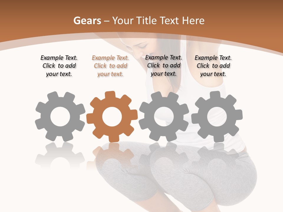 Machine Holding Hispanic PowerPoint Template