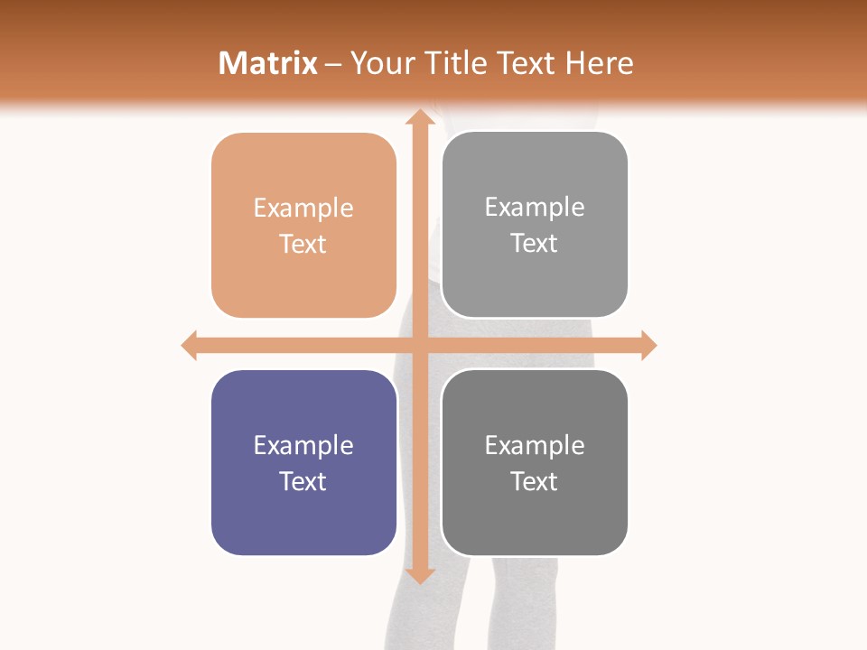 Female Success Isolated PowerPoint Template