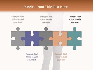 Female Success Isolated PowerPoint Template