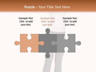 Female Success Isolated PowerPoint Template