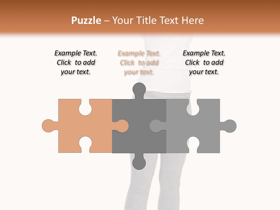 Female Success Isolated PowerPoint Template