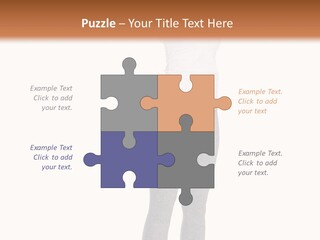 Female Success Isolated PowerPoint Template