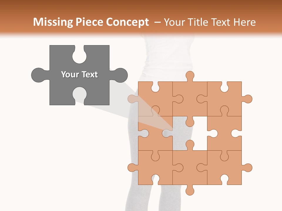Female Success Isolated PowerPoint Template