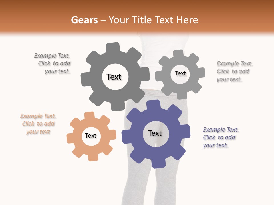 Female Success Isolated PowerPoint Template