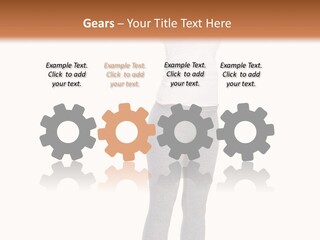 Female Success Isolated PowerPoint Template