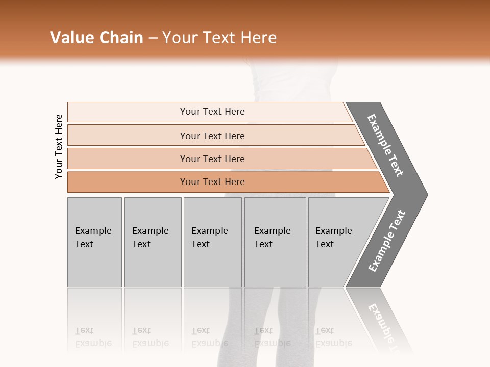 Female Success Isolated PowerPoint Template