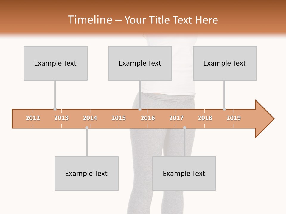 Female Success Isolated PowerPoint Template