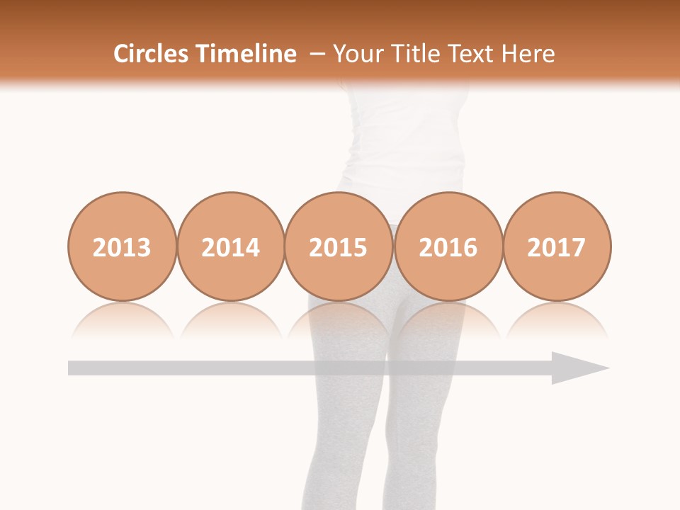 Female Success Isolated PowerPoint Template