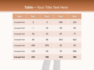 Female Success Isolated PowerPoint Template