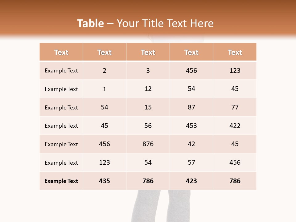 Female Success Isolated PowerPoint Template