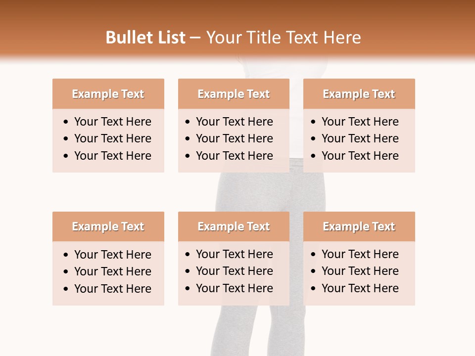 Female Success Isolated PowerPoint Template