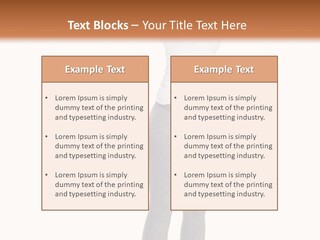 Female Success Isolated PowerPoint Template