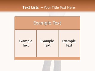Female Success Isolated PowerPoint Template