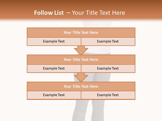 Female Success Isolated PowerPoint Template