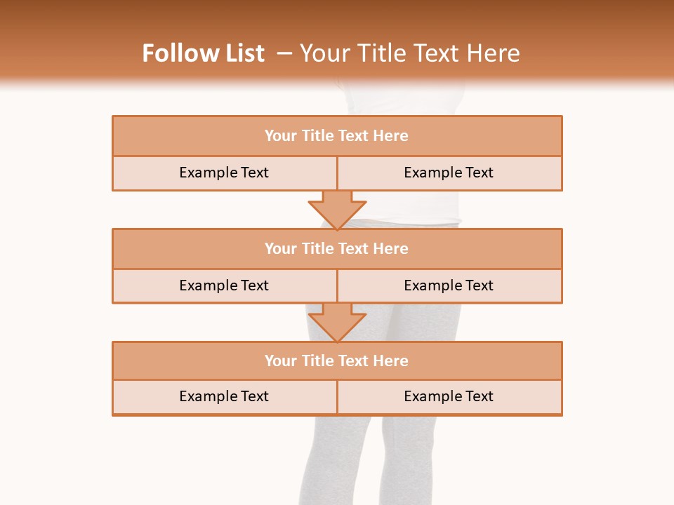 Female Success Isolated PowerPoint Template