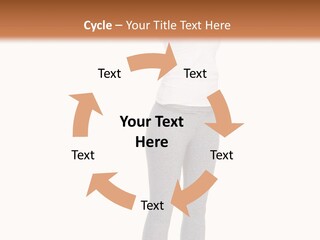 Female Success Isolated PowerPoint Template