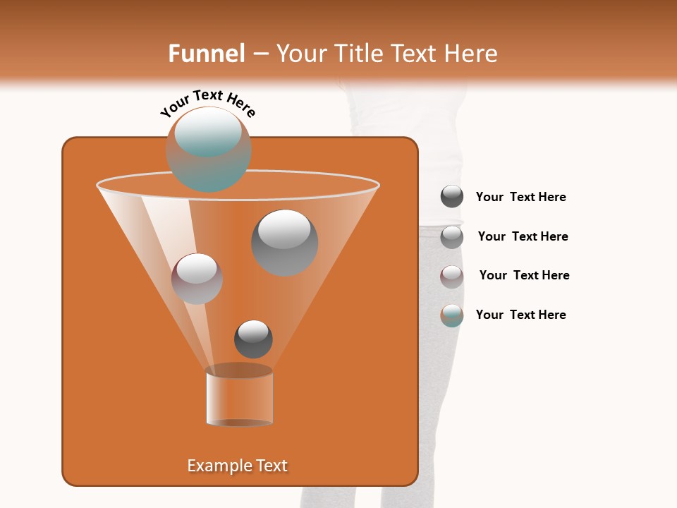 Female Success Isolated PowerPoint Template