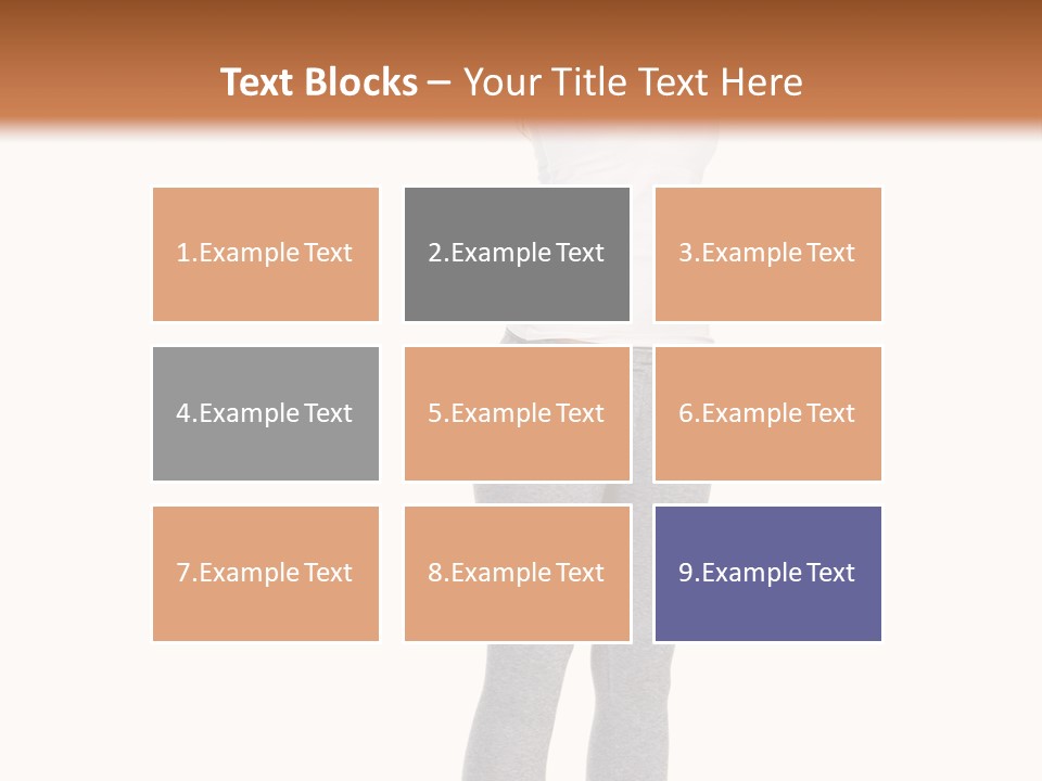 Female Success Isolated PowerPoint Template