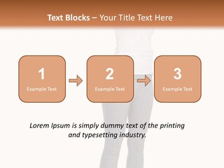 Female Success Isolated PowerPoint Template