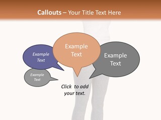 Female Success Isolated PowerPoint Template