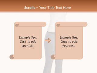 Female Success Isolated PowerPoint Template