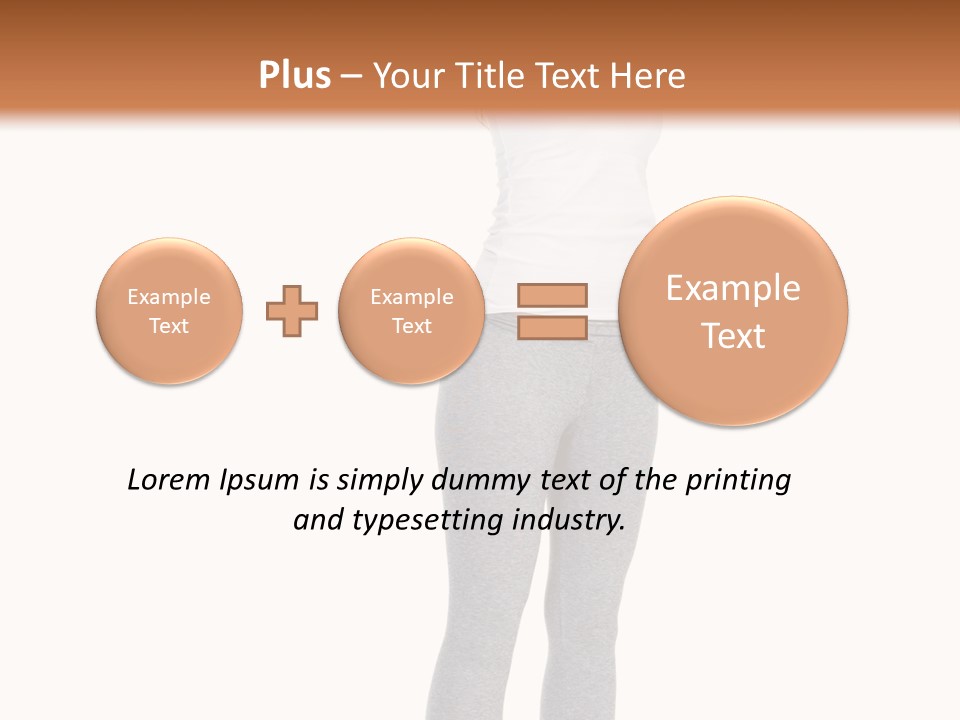 Female Success Isolated PowerPoint Template