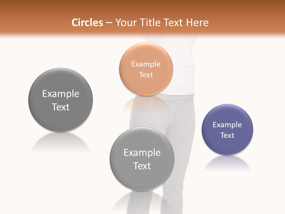 Female Success Isolated PowerPoint Template