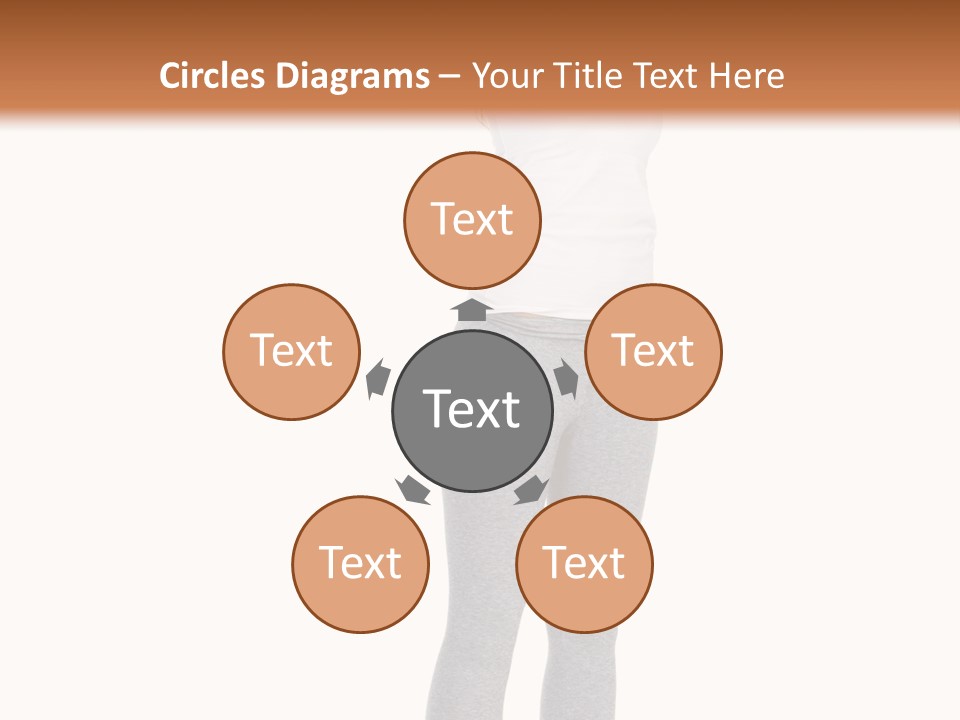 Female Success Isolated PowerPoint Template
