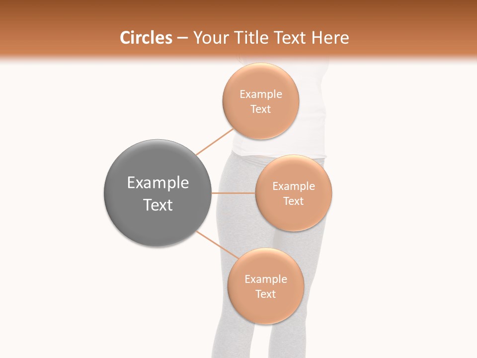Female Success Isolated PowerPoint Template