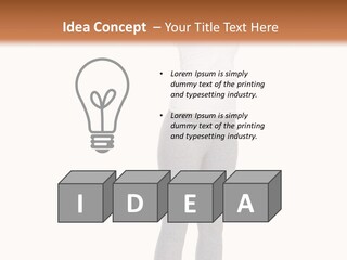 Female Success Isolated PowerPoint Template