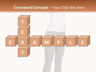 Female Success Isolated PowerPoint Template