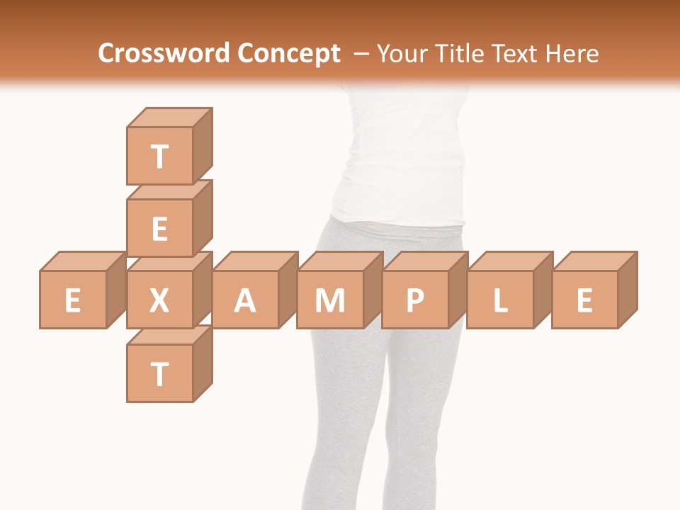 Female Success Isolated PowerPoint Template